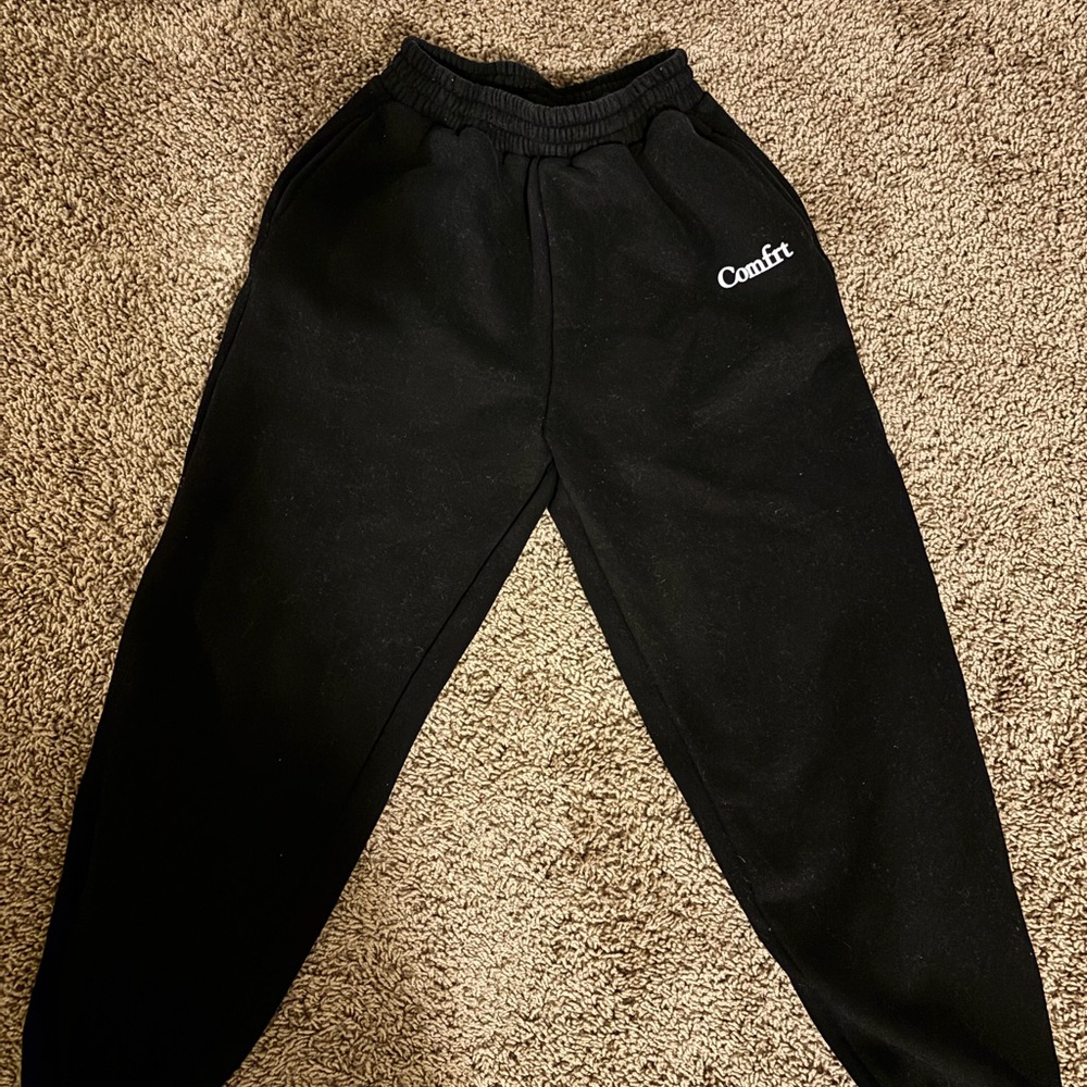 Comfort Logo Kids' Black Jogger Sweatpants